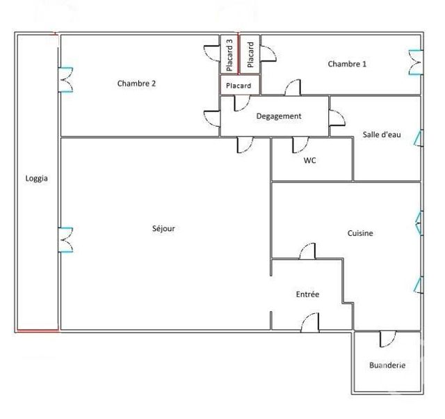 Appartement F3 à vendre - 3 pièces - 70.57 m2 - MAUREPAS - 78 - ILE-DE-FRANCE - Century 21 S.L.P. Immobilier