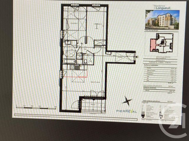 Appartement F3 à louer - 3 pièces - 65.97 m2 - MAUREPAS - 78 - ILE-DE-FRANCE - Century 21 S.L.P. Immobilier