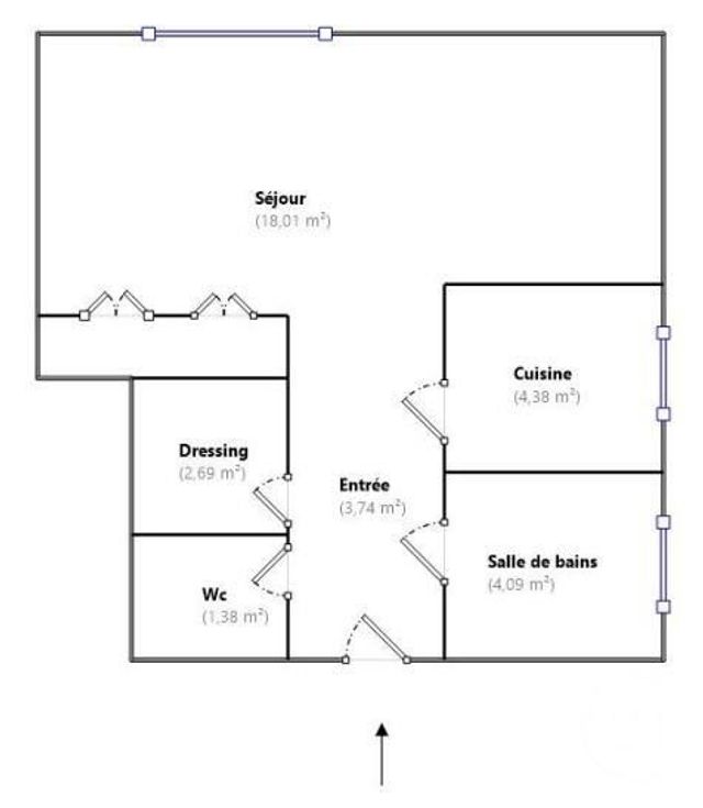 Appartement F1 à vendre - 1 pièce - 34.29 m2 - MAUREPAS - 78 - ILE-DE-FRANCE - Century 21 S.L.P. Immobilier